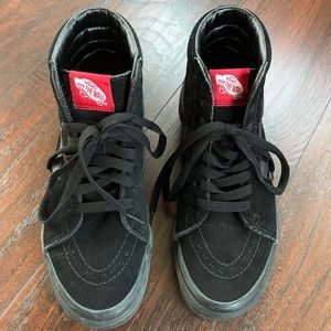 Women’s men kids Vans hi8 black suede skate sneaker size 6.5